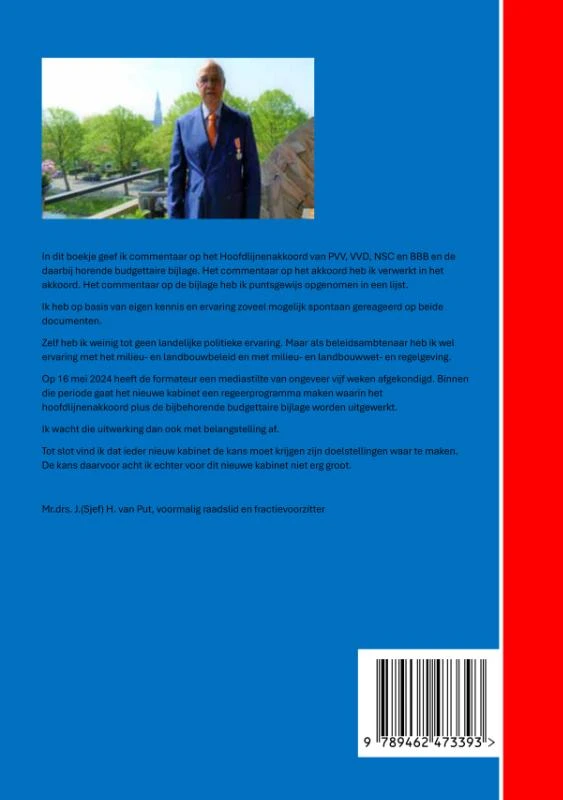 Hoofdlijnenakkoord van PVV, VVD, NSC en BBB – Sjef van Put – boek cover