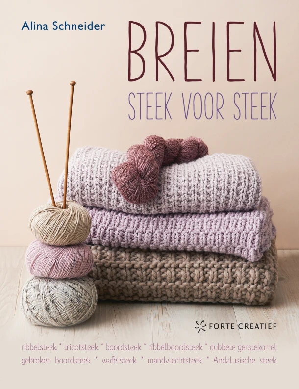 Breien steek voor steek – Alina Schneider – boek cover