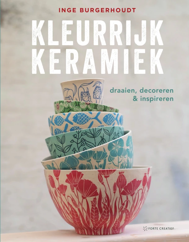 Kleurrijk Keramiek – Inge Burgerhoudt – boek cover
