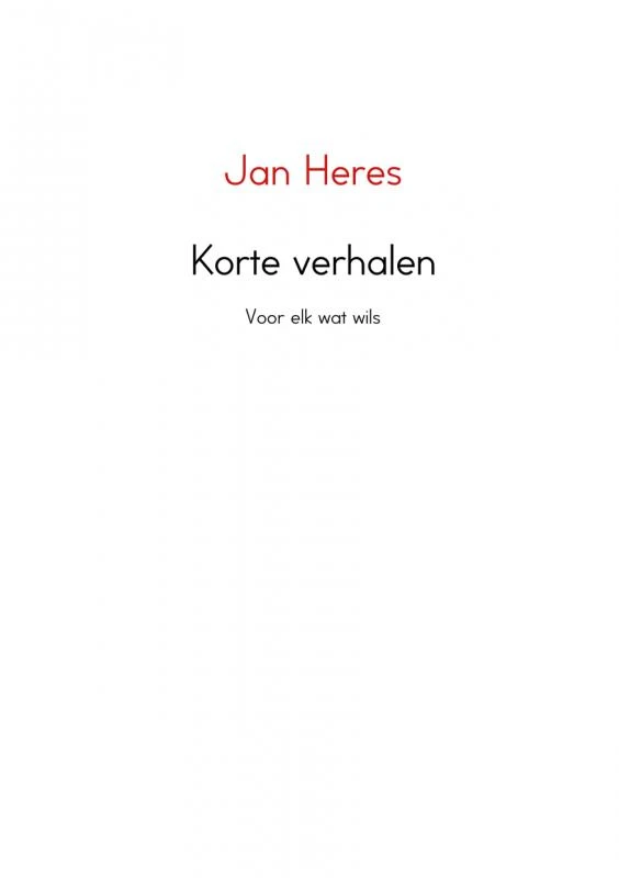 Korte verhalen – Jan Heres – boek cover