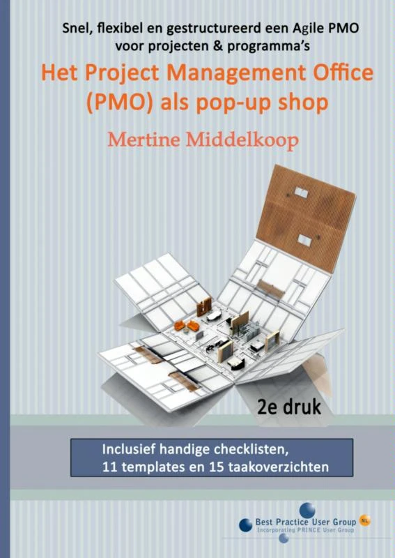 Het project management office (PMO) als pop-up shop – Mertine Middelkoop – boek cover