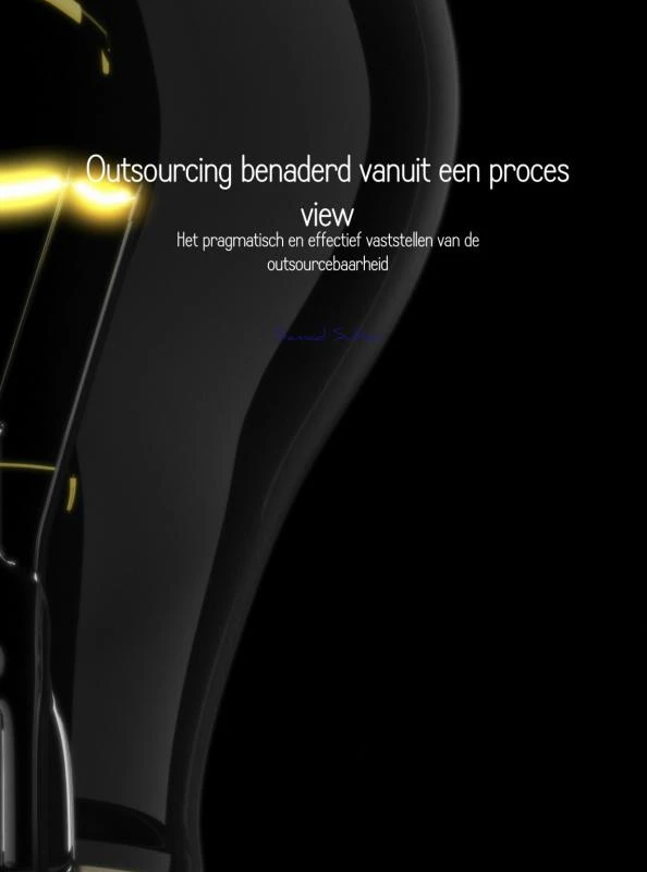 Outsourcing benaderd vanuit een proces view – Samad Sultan – boek cover