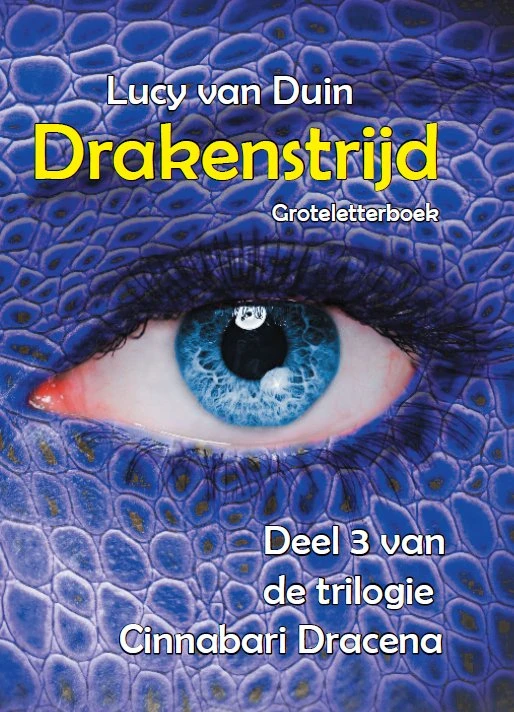 Drakenstrijd - Groteletterboek 1 band – Lucy van Duin – boek cover