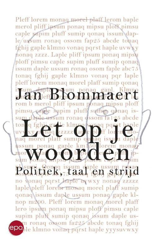 Let op je woorden – Blommaert – boek cover