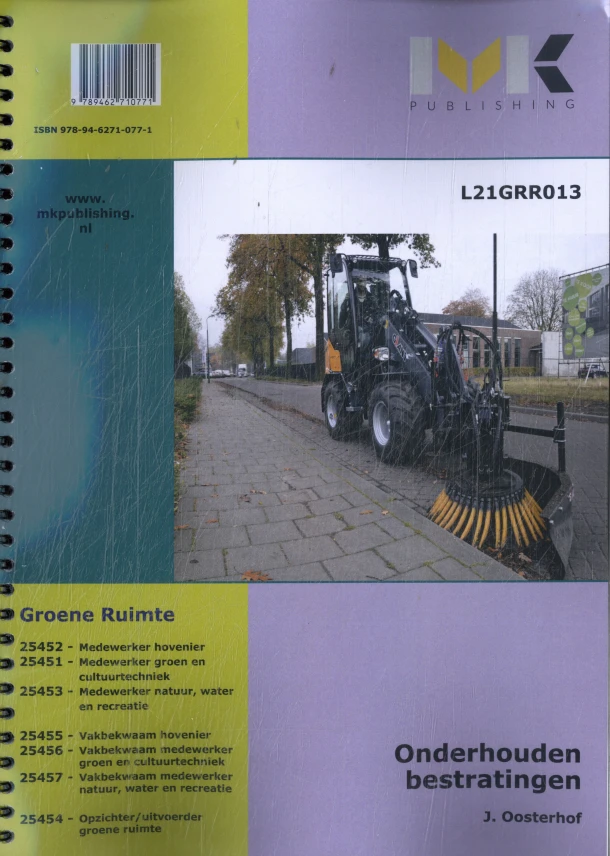 Onderhouden bestratingen – J. Oosterhof – boek cover