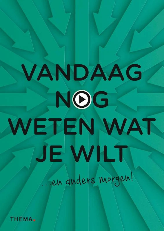 Vandaag nog weten wat je wilt – boek cover