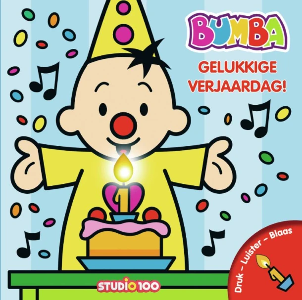 Bumba : verjaardagsboek met kaars en muziek – Inge Laenen – boek cover