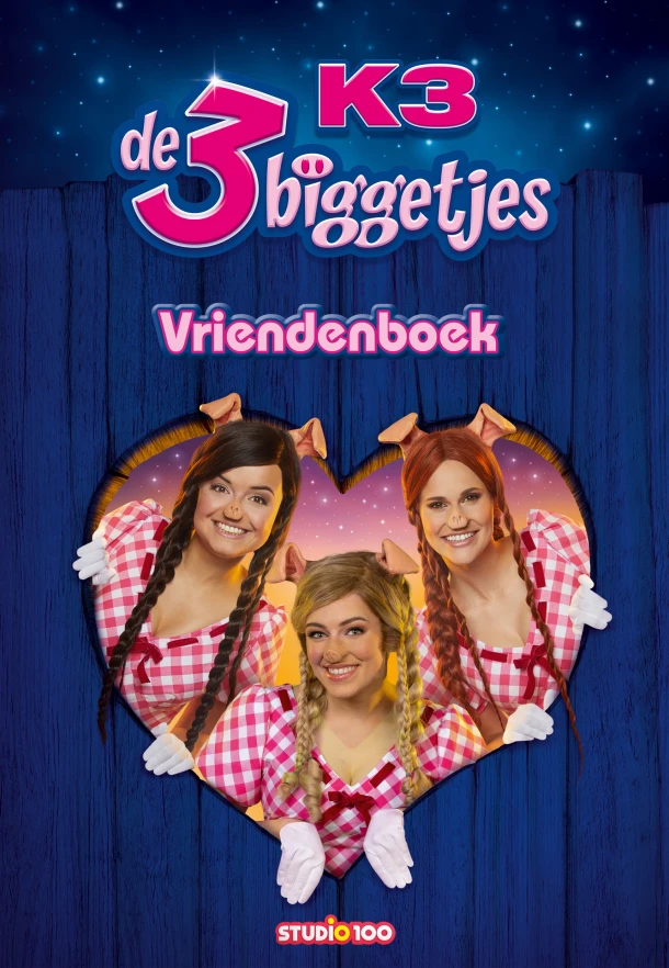 Vriendenboek - 3 biggetjes – Gert Verhulst – boek cover