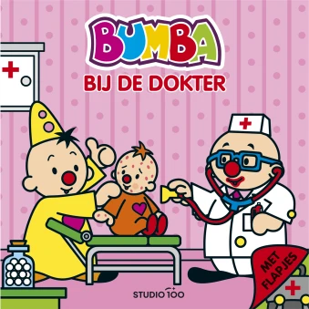 Bumba : kartonboek met flapjes - Bij de dokter – Walter Baele – boek cover