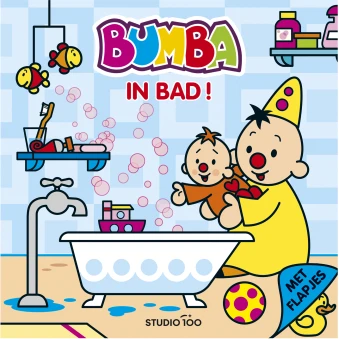 Bumba : kartonboek met flapjes - In bad! – Walter Baele – boek cover