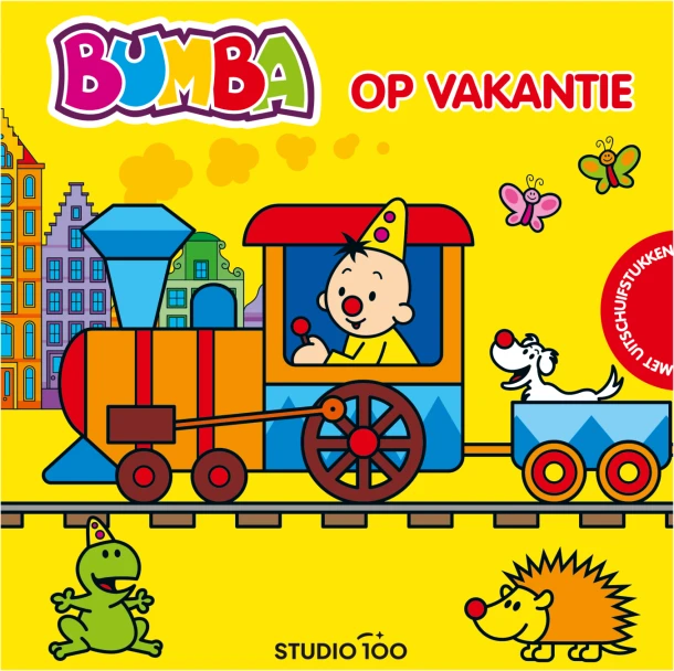 Bumba : uitschuifbaar kartonboek - Op vakantie – Gert Verhulst – boek cover