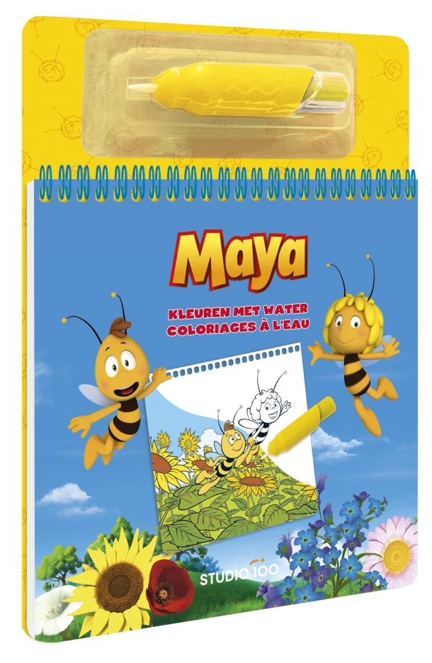 Maya : kleurboek - Kleuren met water – Gert Verhulst – boek cover