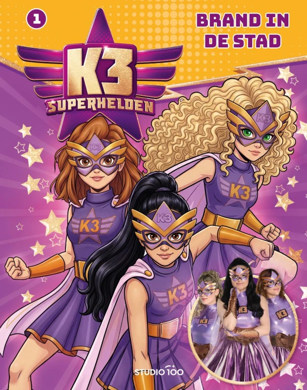 K3 : leesboek - Superhelden – Emma Wyers – boek cover