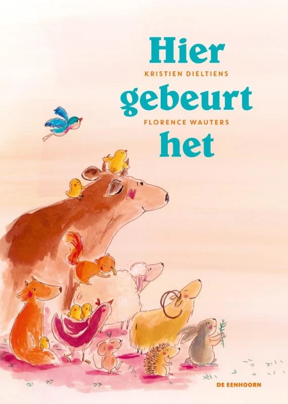 Hier gebeurt het – Kristien Dieltiens – boek cover