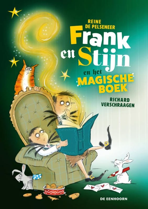 Frank en Stijn en het magische boek – Reine De Pelseneer – boek cover