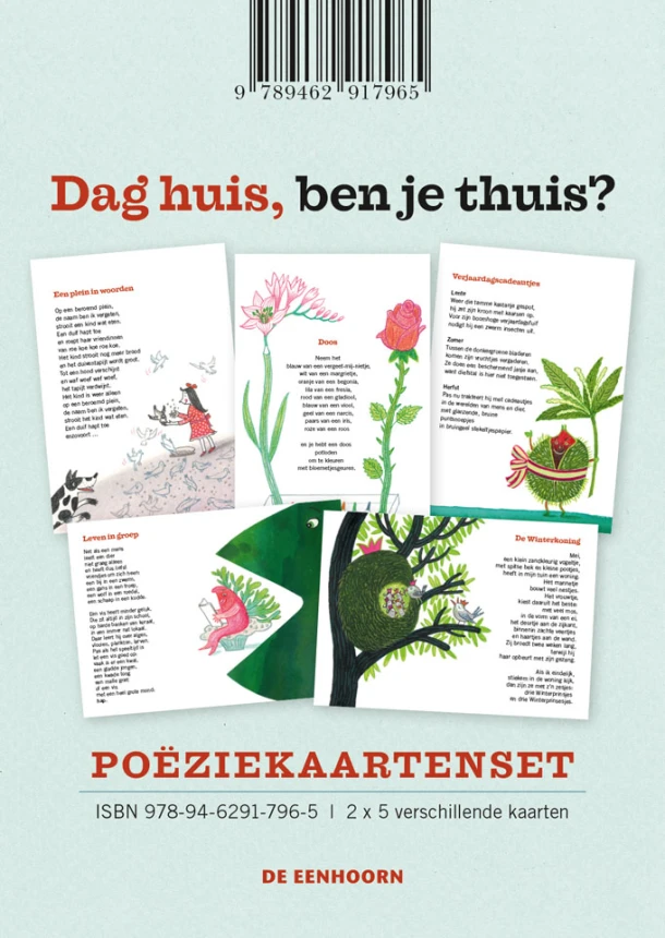 Poëziekaartenset 'Dag huis, ben je thuis?' – Riet Wille – boek cover