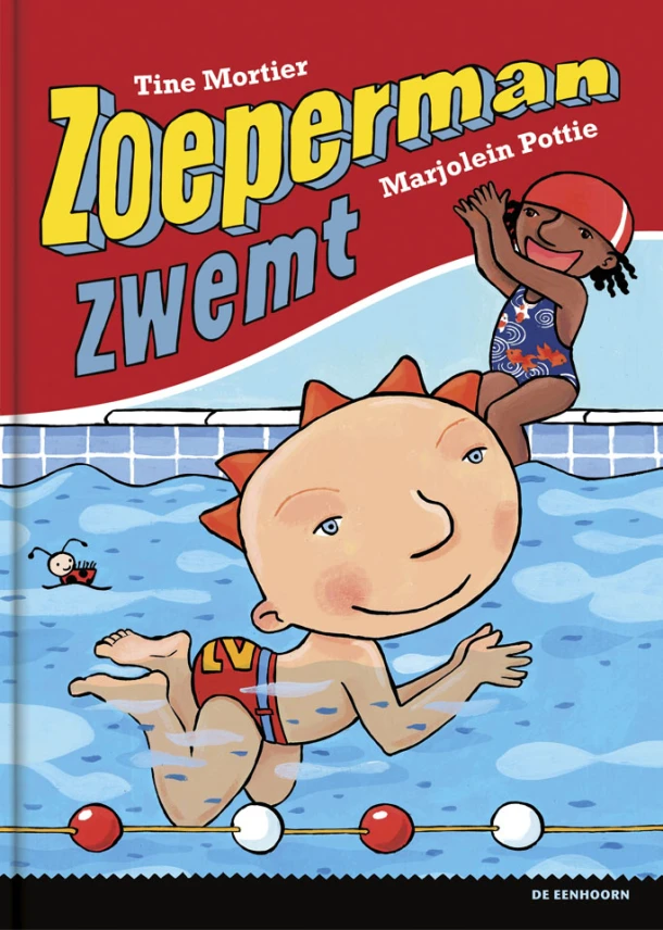 Zoeperman zwemt – Tine Mortier – boek cover