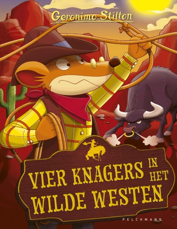 Vier knagers in het Wilde Westen – Geronimo Stilton – boek cover