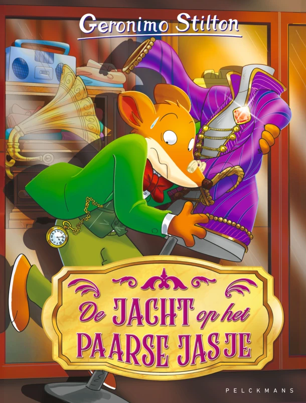 De jacht op het paarse jasje – Geronimo Stilton – boek cover