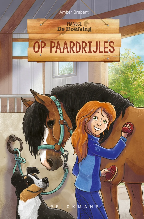 Op paardrijles – Amber Brabant – boek cover