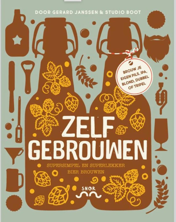 Zelf gebrouwen – Gerard Janssen – boek cover