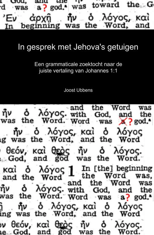 In gesprek met Jehova‘s getuigen – Joost Ubbens – boek cover