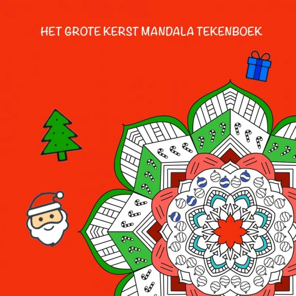 Het grote Kerst Mandala tekenboek – Tom Koreman – boek cover