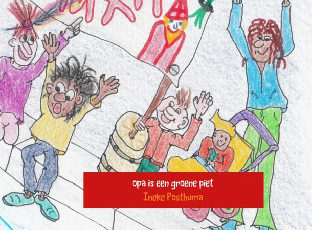 opa is een groene piet – Ineke Posthuma – boek cover