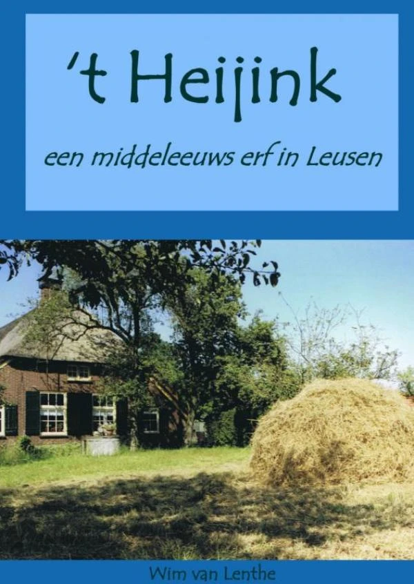 't Heijink – Wim van Lenthe – boek cover