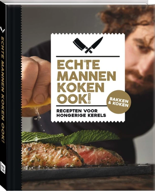 Echte Mannen koken ook! – ImageBooks Factory – boek cover