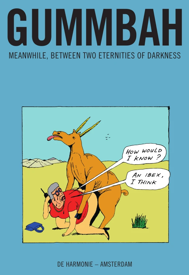 Meanwhile, between two eternities of darkness – Gummbah – boek cover