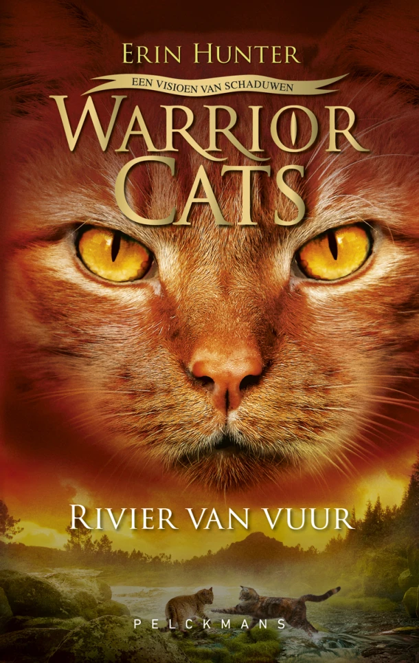 Warrior Cats - Een visioen van schaduwen: Rivier van vuur – Erin Hunter – boek cover