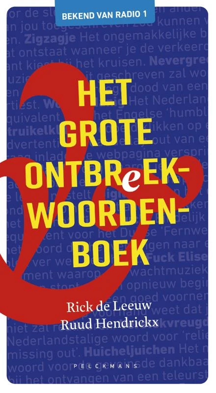Het grote ontbreekwoordenboek – Rick de Leeuw – boek cover