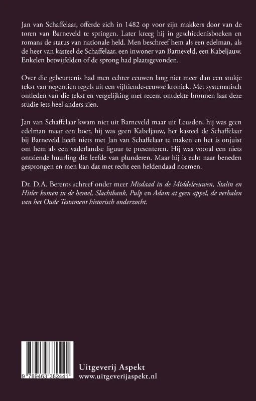 Jan van Schaffelaar – Dick Berents – boek cover