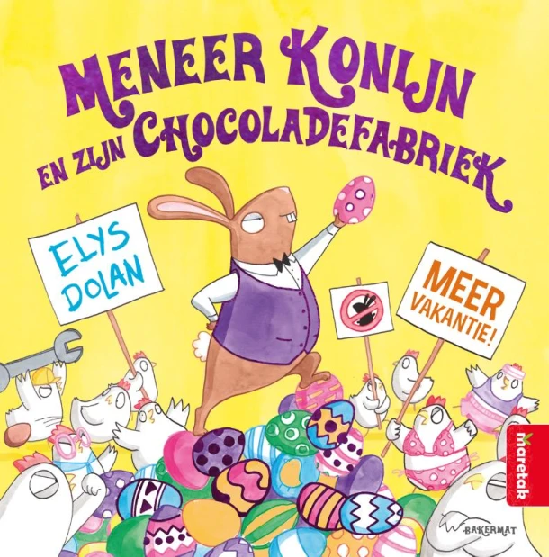 Meneer Konijn en zijn Chocoladefabriek – Elys Dolan – boek cover