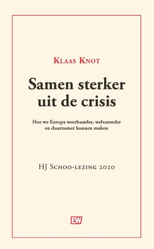 Samen sterker uit de crisis – Klaas Knot – boek cover