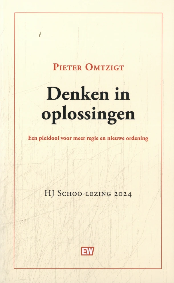 Denken in oplossingen – Pieter Omtzigt – boek cover