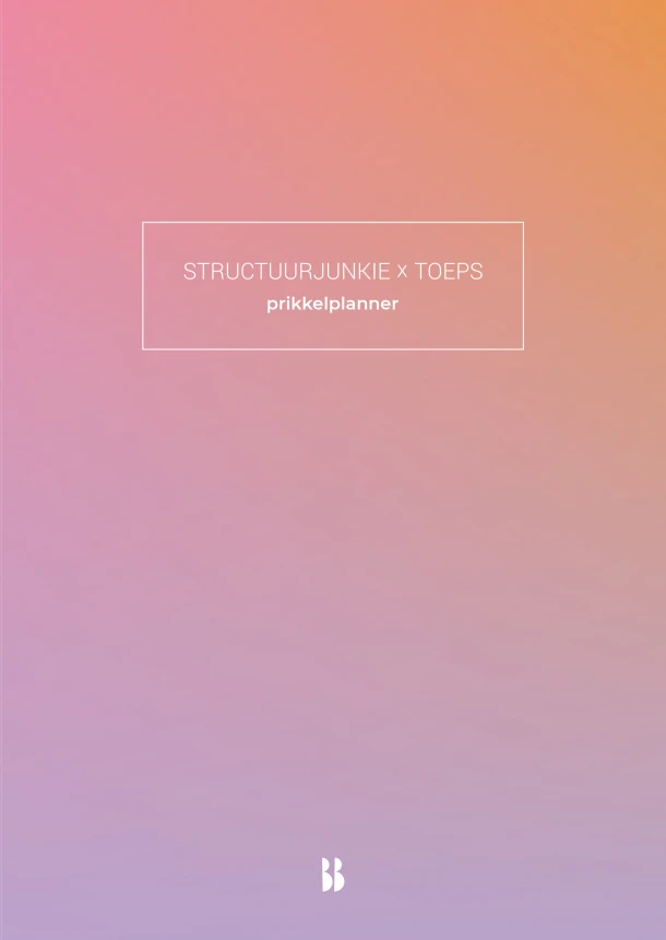 Structuurjunkie x TOEPS-prikkelplanner – Cynthia Schultz – boek cover