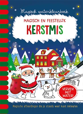 Magisch waterkleurboek Kerstmis