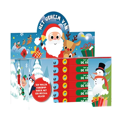Display vingerpopboekjes Kerst – boek cover
