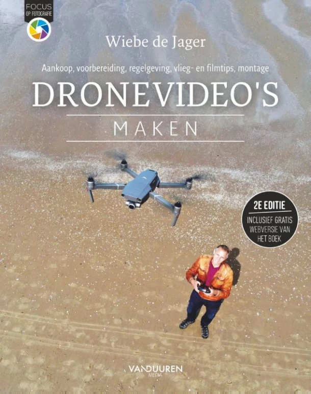 Dronevideo¿s maken – Wiebe de Jager – boek cover