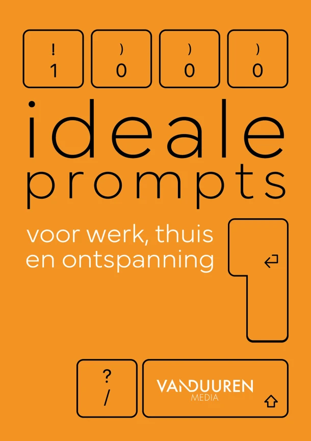 1000 ideale prompts voor werk, thuis en ontspanning – Bob van Duuren – boek cover