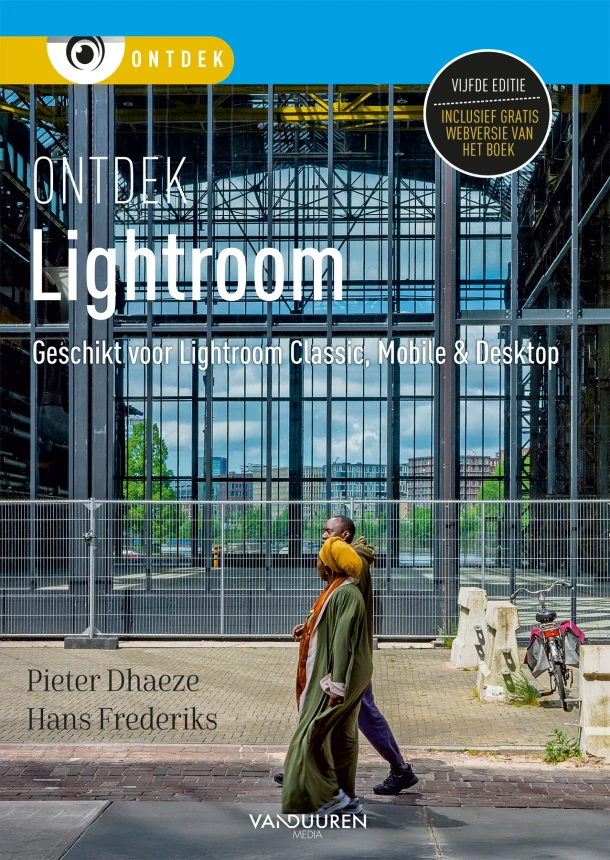 Ontdek Lightroom, 5e editie – Pieter Dhaeze – boek cover