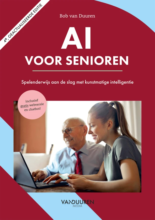 AI voor senioren, 4e editie (inclusief gratis chatbot) – Bob van Duuren – boek cover