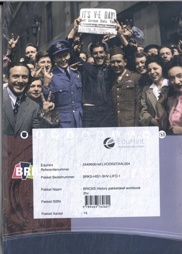 BRICKS History 3hv, 1-jarige afname (digitaal + workbook) – boek cover
