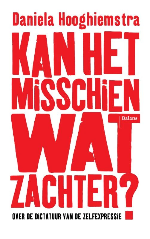 Kan het misschien wat zachter – Daniela Hooghiemstra – boek cover