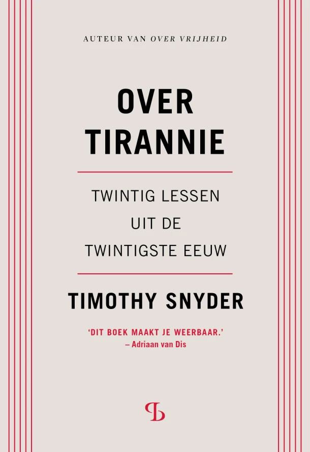 Over tirannie – Timothy Snyder – boek cover