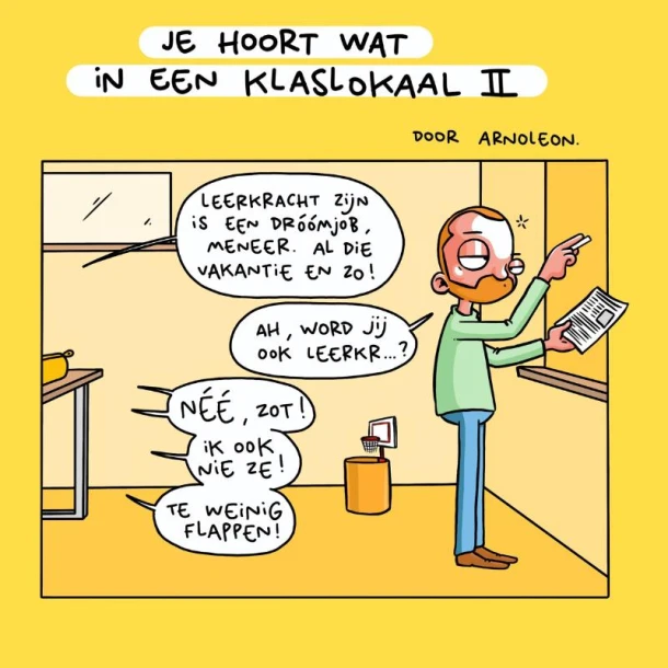 Je hoort wat in een klaslokaal 2