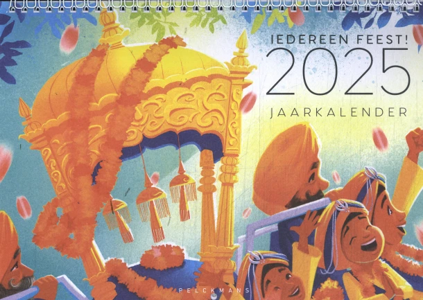 Iedereen feest 2025 - Jaarkalender – boek cover