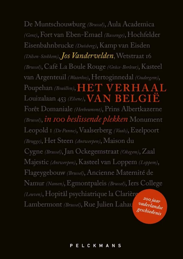 Het verhaal van BelgiĆ« in 100 beslissende plekken ā Jos Vandervelden ā boek cover
